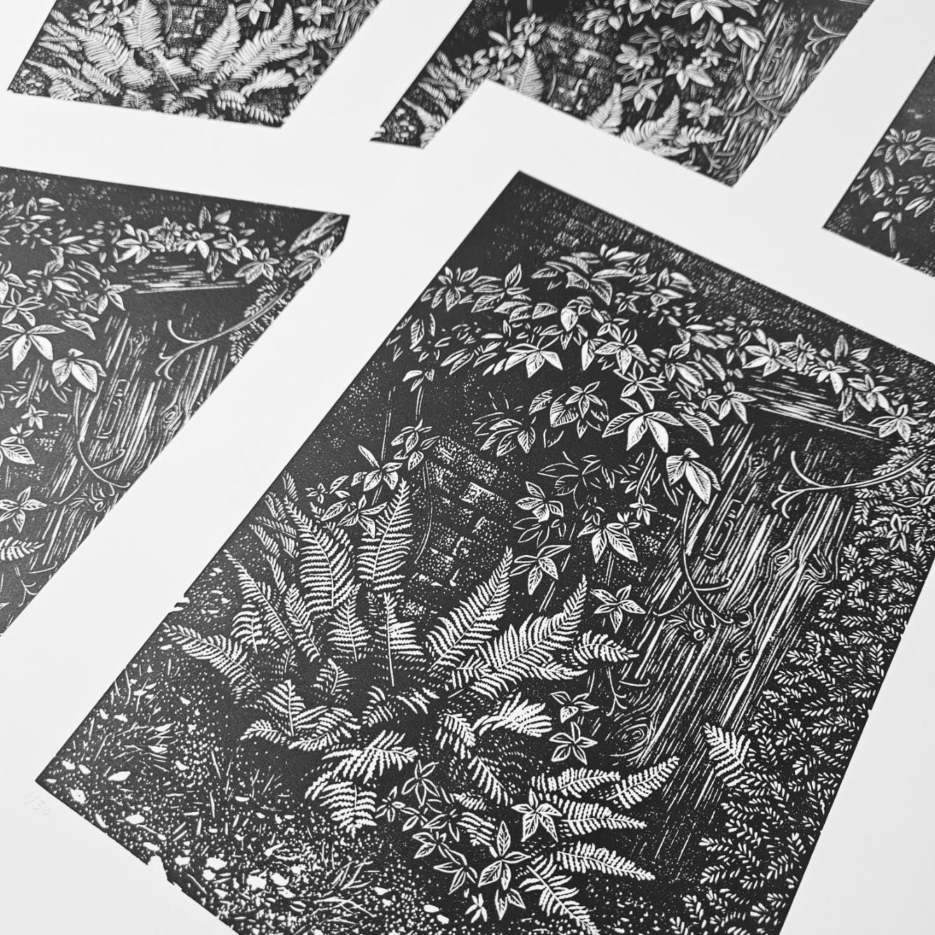 Where To? linocut