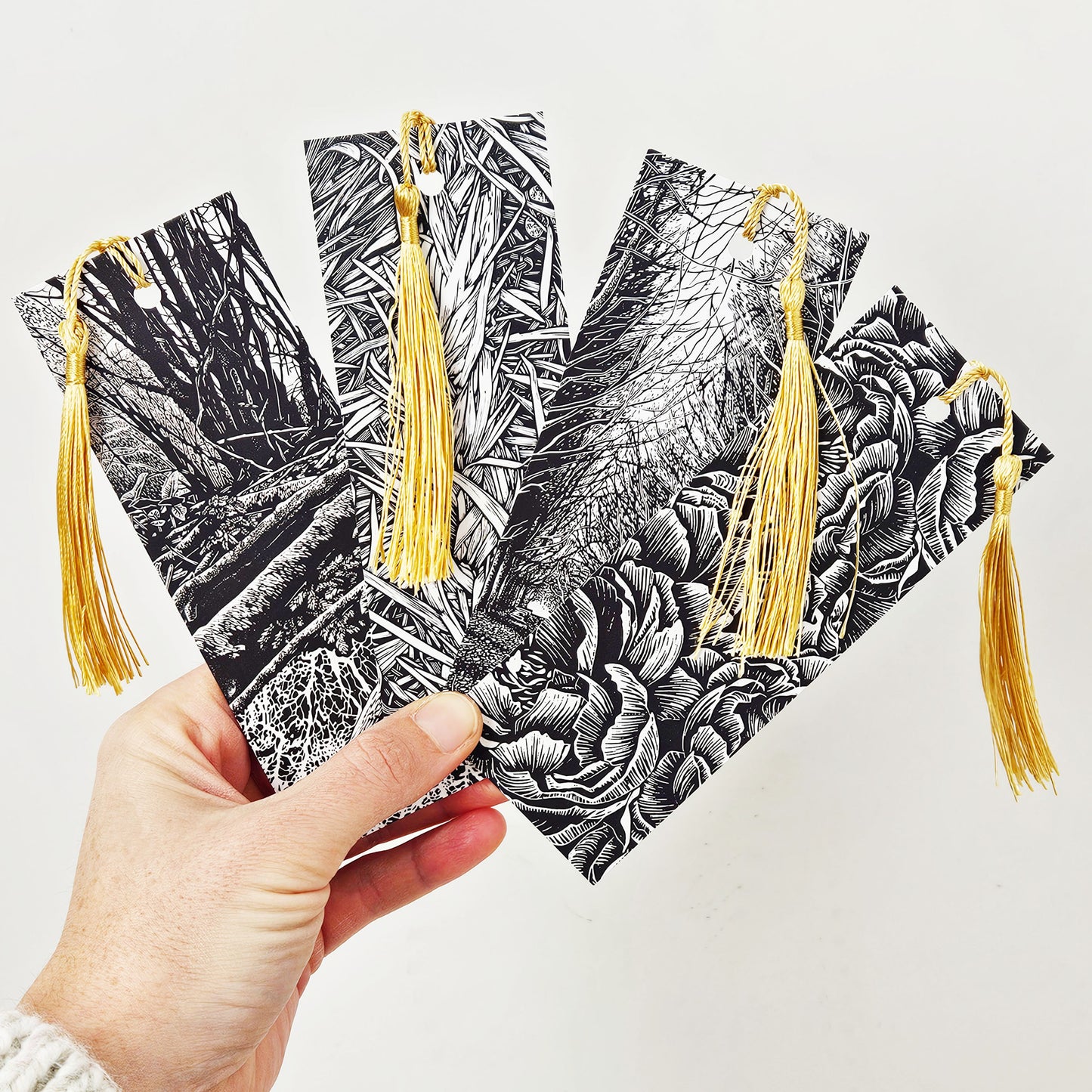 Linocut Bookmarks