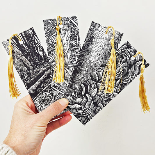 Linocut Bookmarks